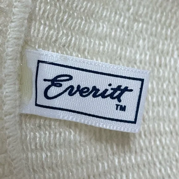 Vintage Made in USA Cotton bucket hat EVERITT Bowler Hat Cream - Picture 4 of 5